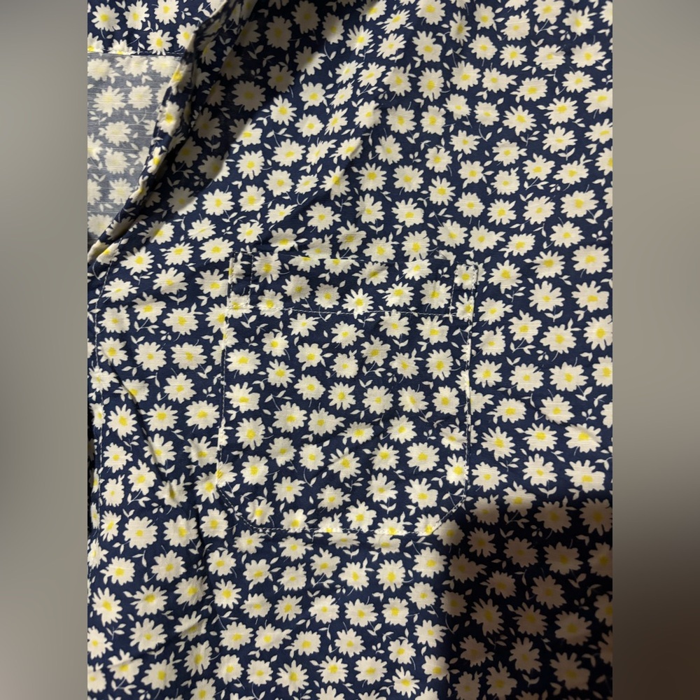 💙Grayson Blue and White Long Sleeve Button Up - Picture 2 of 3